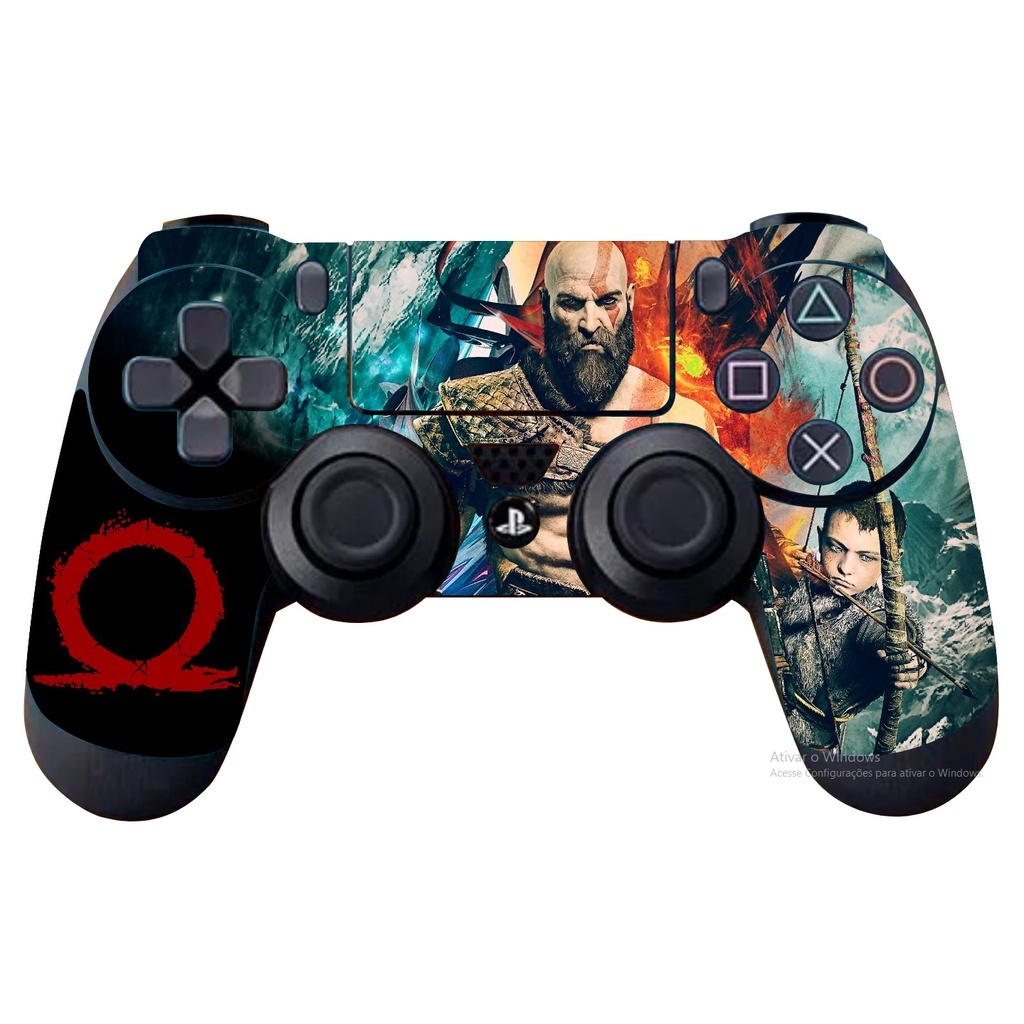 Adesivo Controle Ps4 God Of War 4 kratos / Skin colante de Controle ...