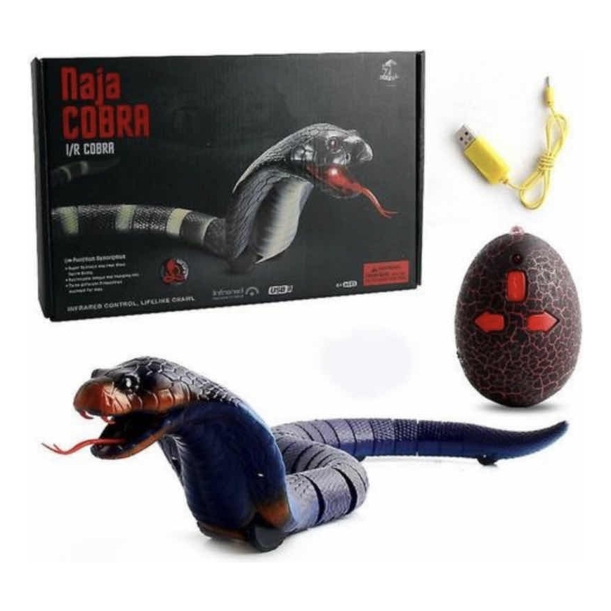 Brinquedo Cobra Naja Com Controle Remoto Realista Brinquedo para ...