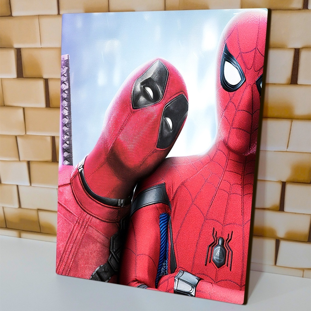 Quadro Decorativo Deadpool e Cable Heróis Marvel