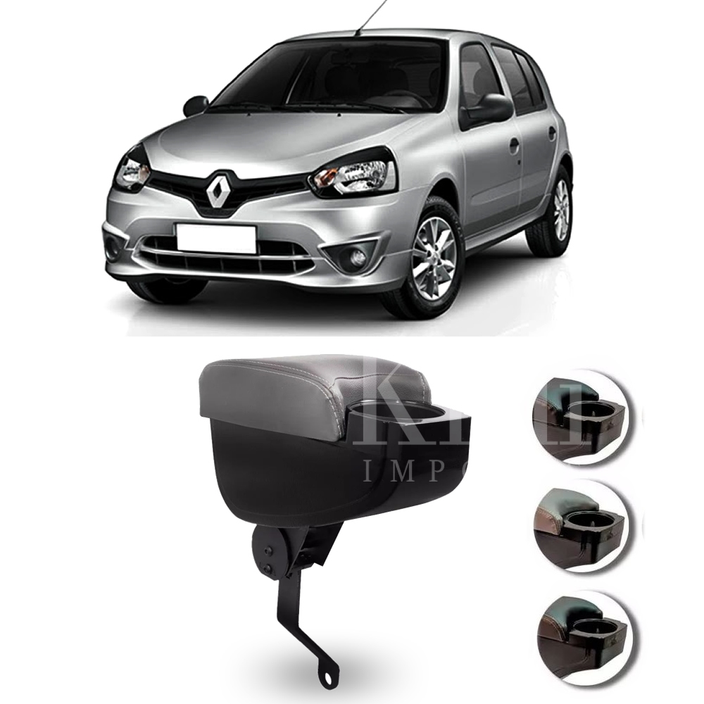 Apoio de Braço Com Porta Copos Renault Clio 2004 a 2016