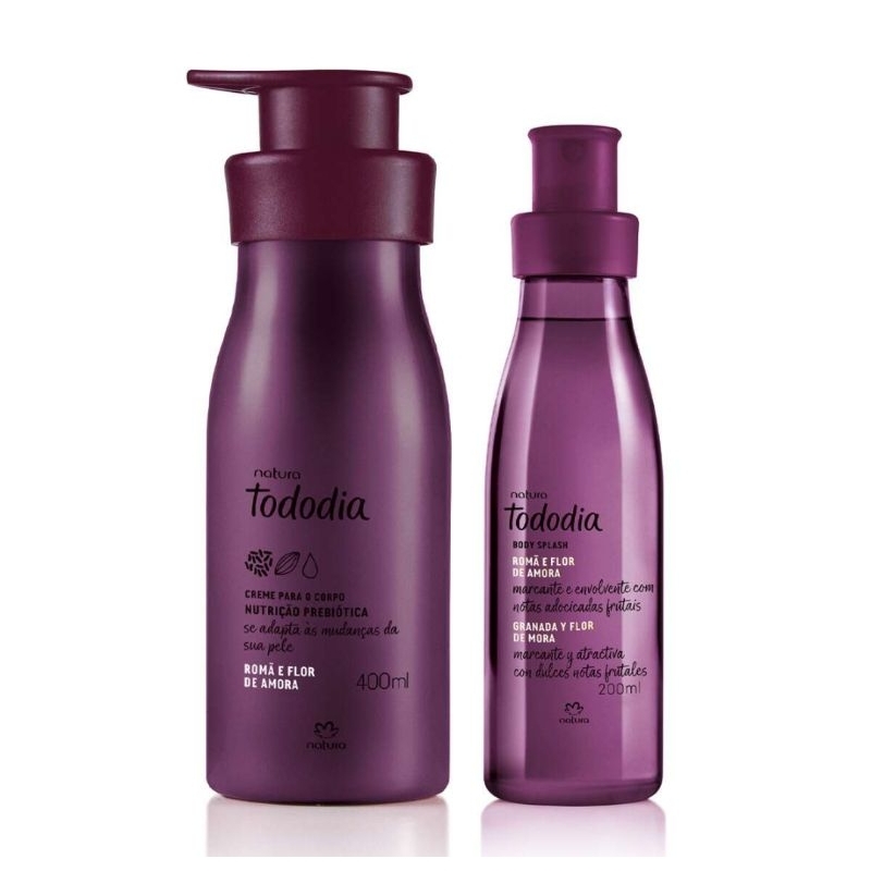 Natura Tododia Romã e Flor de Amora Kit Creme Hidratante e Body Splash ...