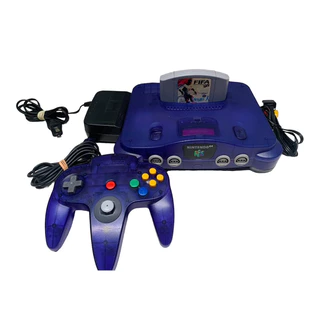 Nintendo 64 Sabores Uva Completo + Jogo Original