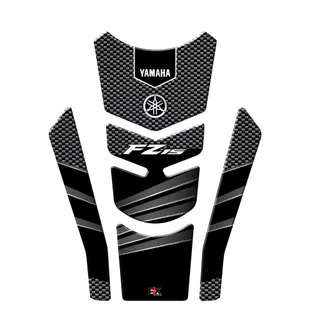 Adesivo Protetor Tanque Fazer Fz15 Fz 15 Tankpad 2018 2019 2020 2021 2022 Preto e Branco 3D