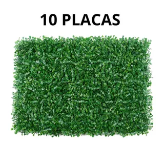 Kit 10 Placa Buchinho 40x60 Buxinho Tapete De Grama Artificial Decoração Para Casa