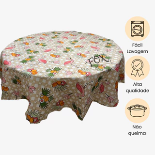 Toalha de Mesa REDONDA Estampada Oxford