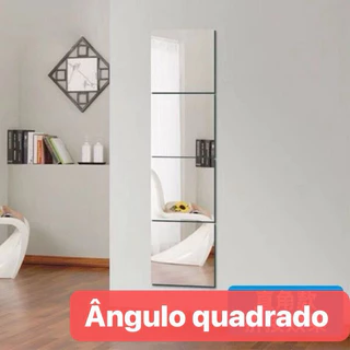 espelho adesivo kit escolha quantidade no variacao monta sua projeto,espelho banheiro parede espelho para quarto adesivo espelho espelho flexivel adesivo Espelho doméstico de corpo inteiro