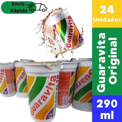 Guaravita Guaraná Sabor Original Caixa 24 Unidades 290ml