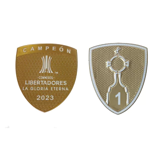 Kit Patch Campeão Libertadores 2023 Campeón La Gloria Eterna Número 1 Titulo