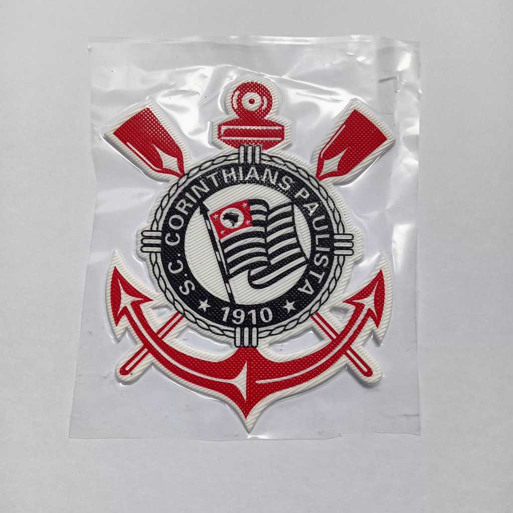 Patch Futebol Termocolante Escudo de time 3D TPU Logo Brasão