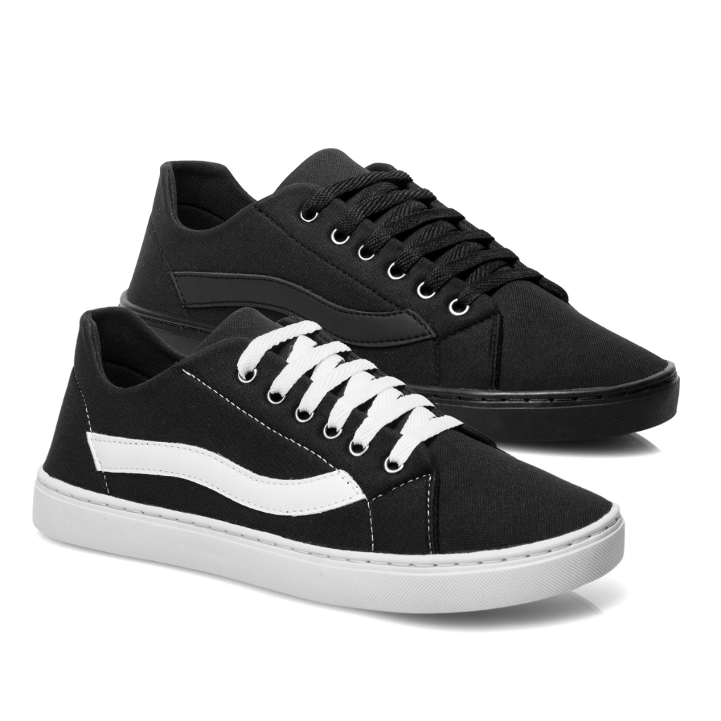 Kit 2 tênis tipo sapatenis casual especial para o dia a dia