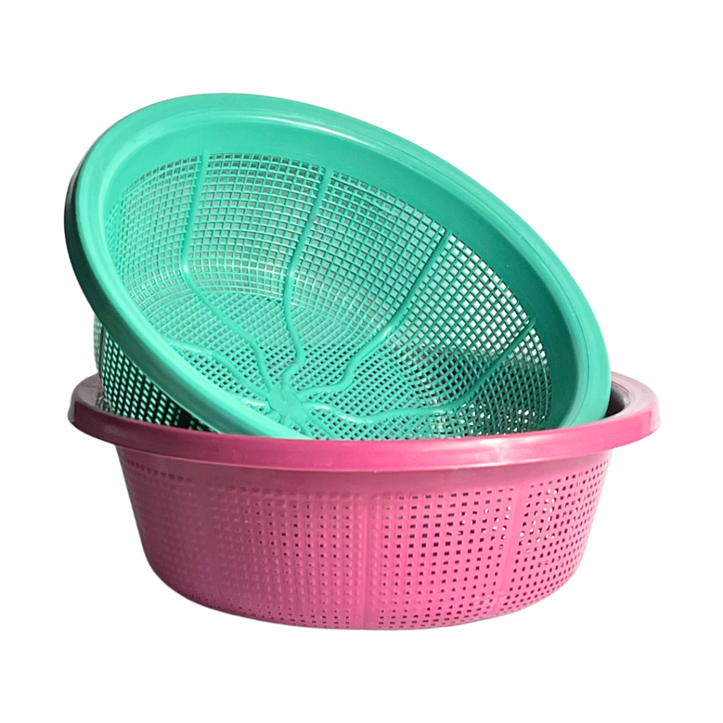 KIT 2 Lava Tudo Plástico Redondo 28cm Cozinha para, Arroz, Legumes, Macarrão CORES SORTIDAS R-373