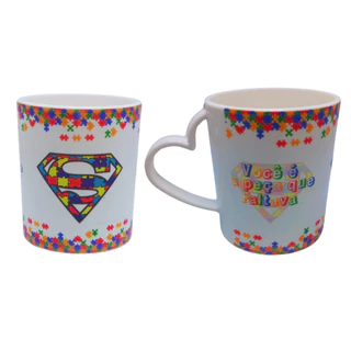 Caneca de Polímero Personalizada Autismo TEA