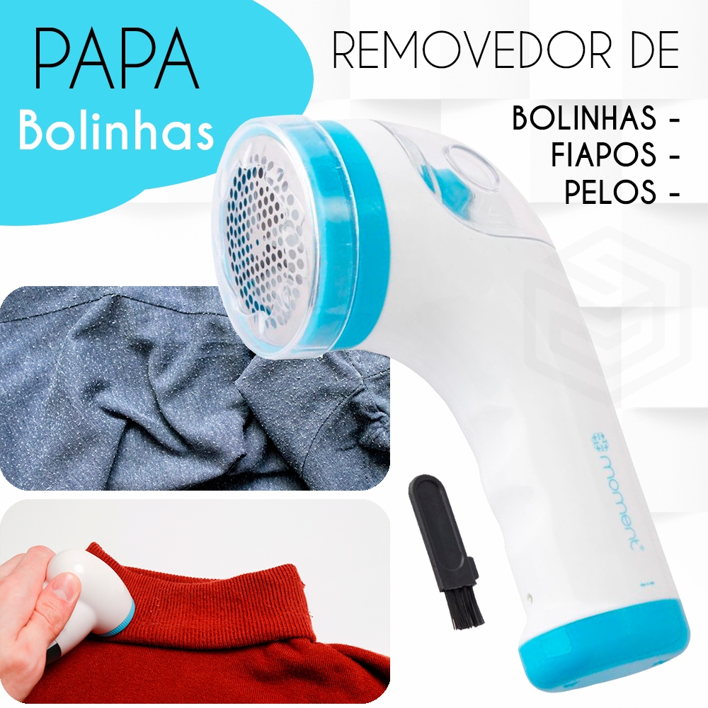 Removedor de Bolinhas Fiapos Pelos de Roupas Automático Papa Bolinhas ...