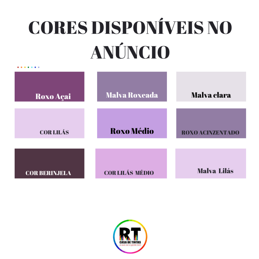 Tinta De Parede Acrílica Cor Roxa Suvinil Fosco Completo Premium ...