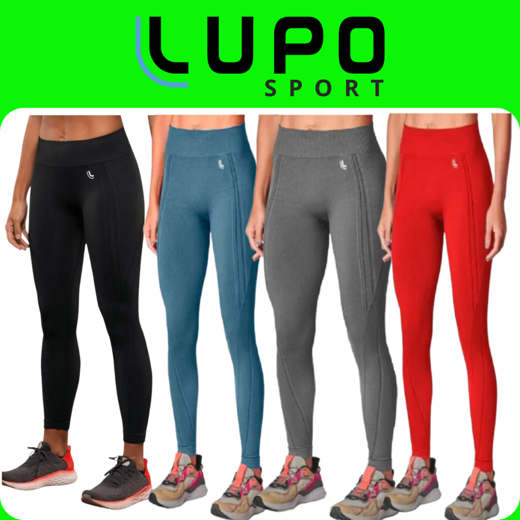 Calça Legging Lupo Fitness Original Max Sport Feminina Sem Costura Academia  71053 - Escorrega o Preço
