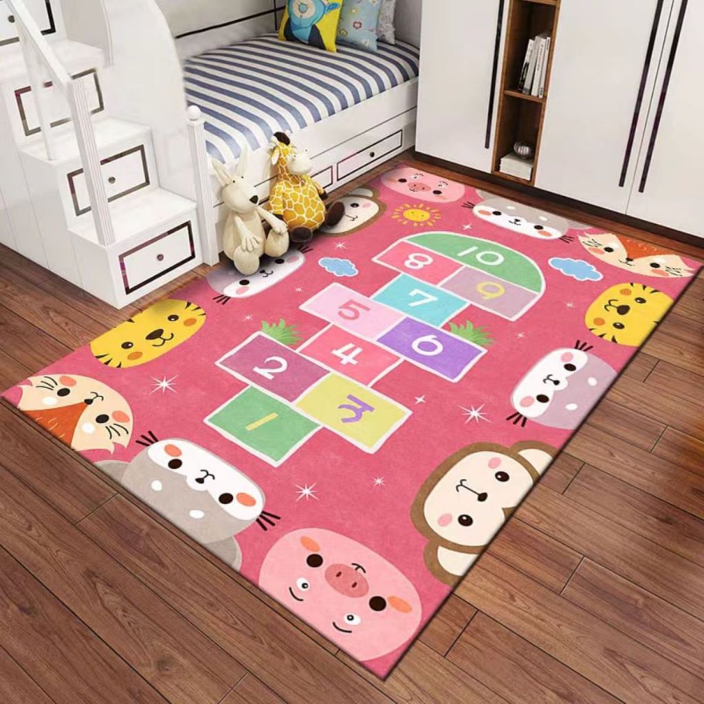 Tapete Infantil Educativo Belga Kids 1,00 x 1,40 m Toque Aveludado