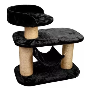 Arranhador Para Gatos 2 Andares Cama + Rede Luxo