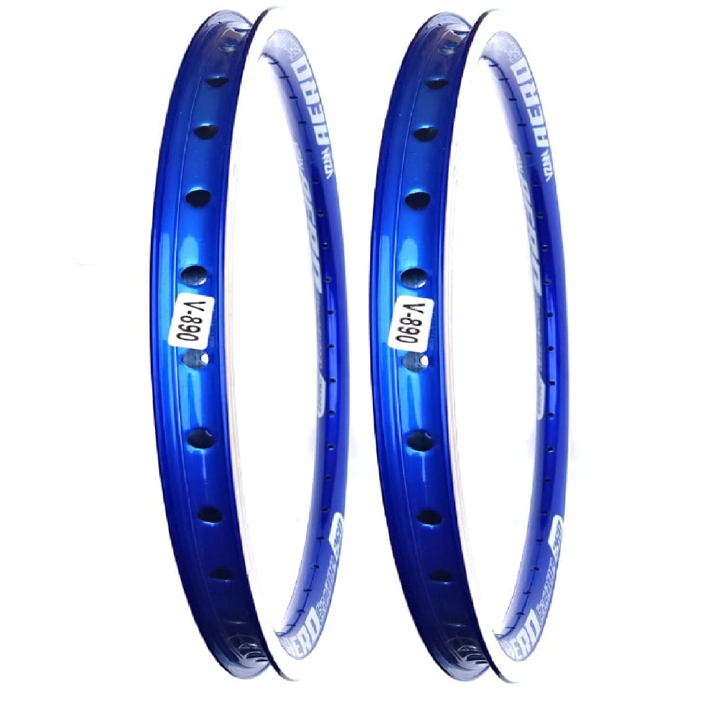 2 Aro 24 Aero Folha De Alumínio Para Bike 36 Furos