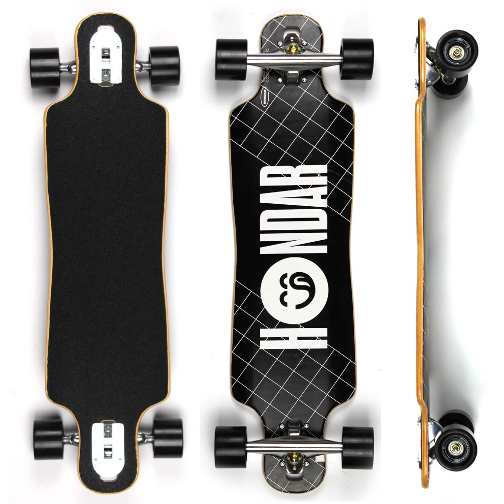Skate Semi Longboard 32 Hondar Maple Truck 180 Roda 70 Park