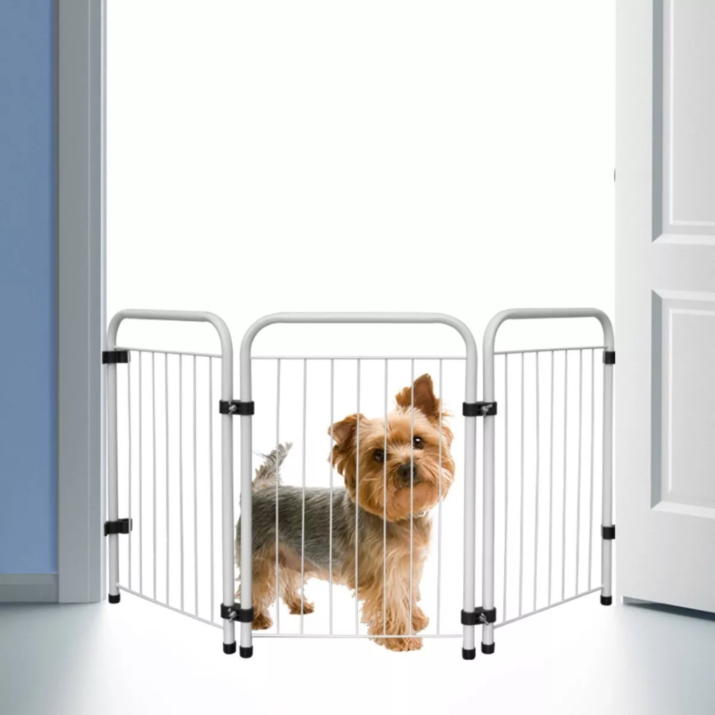 Cercado Portão Grade Portátil Para Cachorro Pet Branco | Shopee Brasil