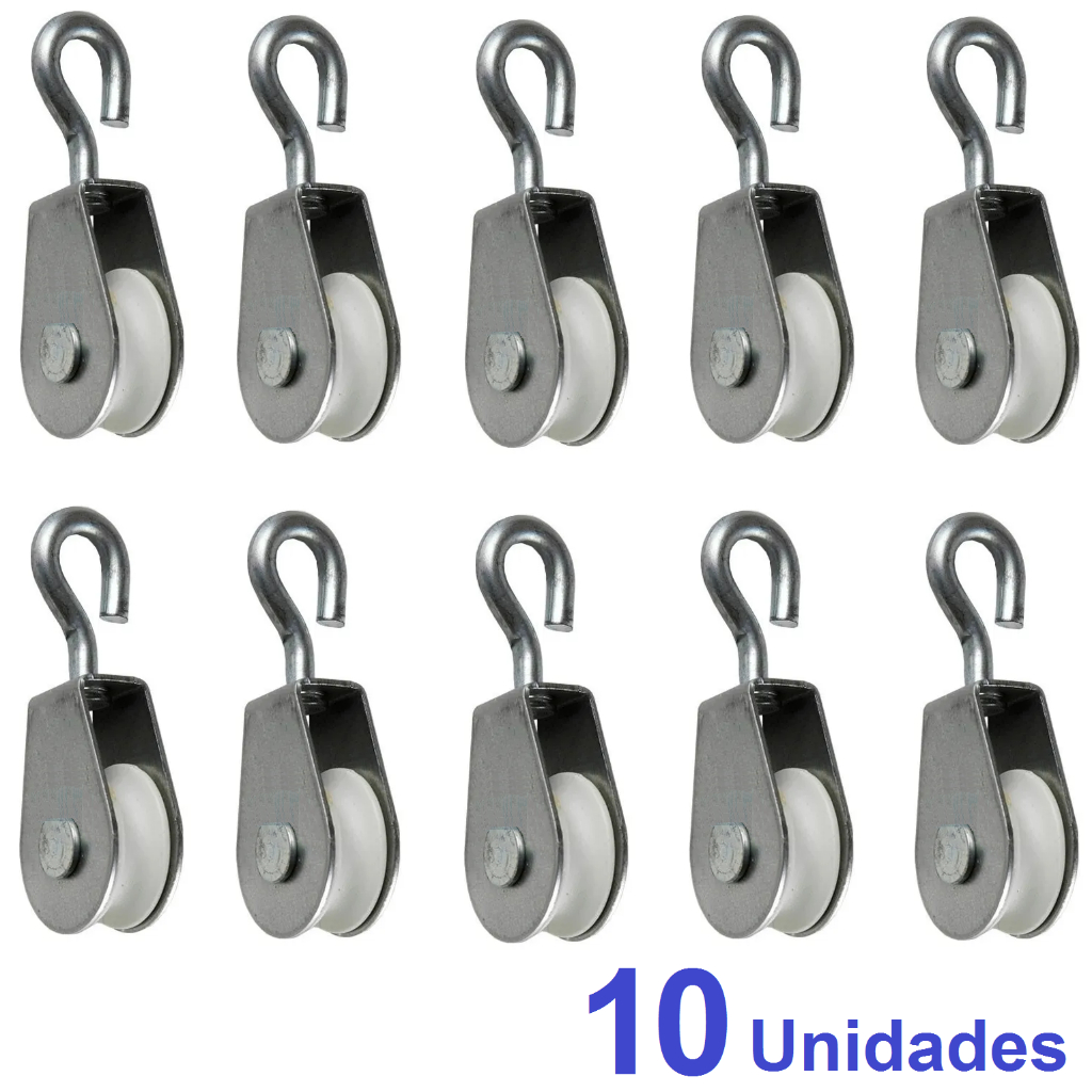 Roldana 2cm Para Varal Metal Com Plastico Com Gancho 10pç | Shopee Brasil