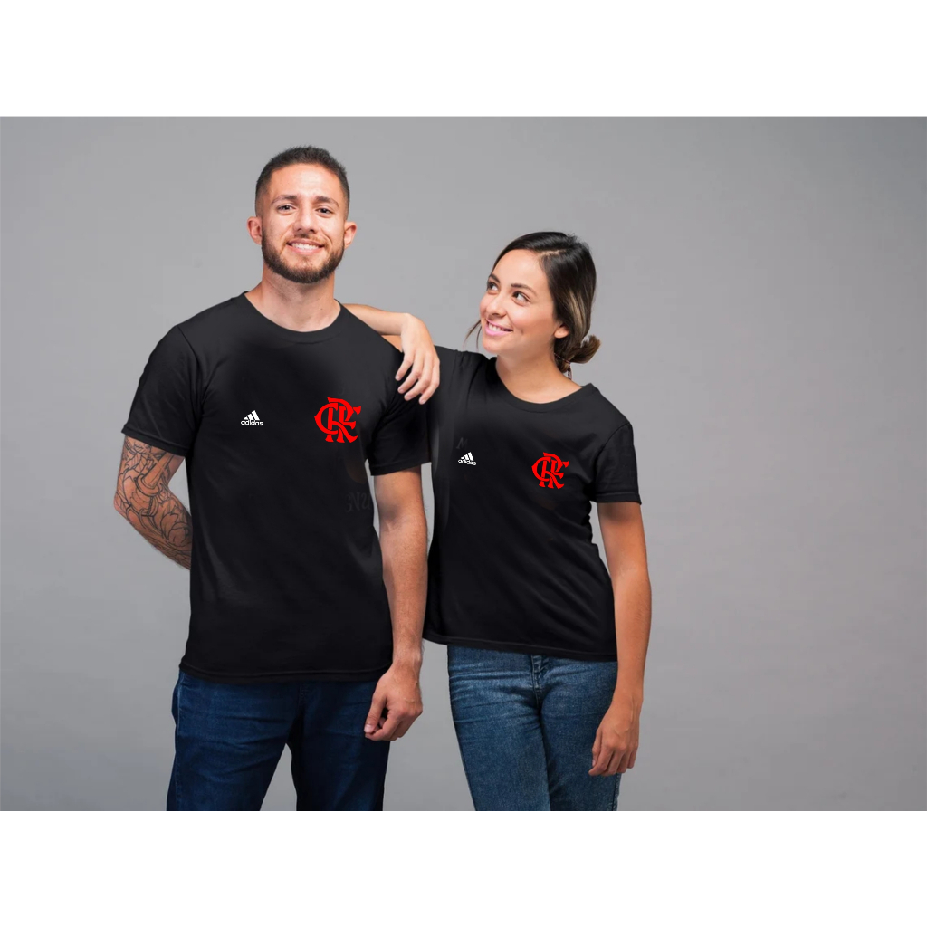 Camisetas Casal Torcedor time Namorados Combinando Kit 2 Iguais ...