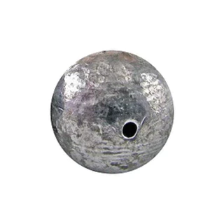 10 Chumbo Para Pesca Chumbada de Pesca Bola Com Furo - Chumbo 10g