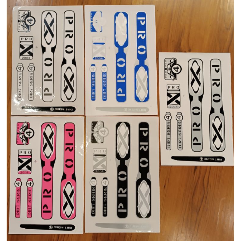 Adesivo Bicicleta Pro-x Dirt Series 4 Bmx Bike