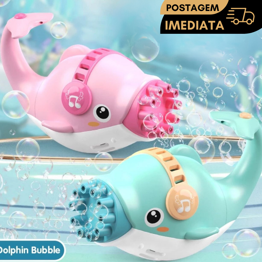 Máquina Golfinho De Lança Bolhas Soprando Sabão Automático modelo novo