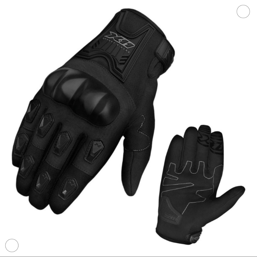 Luva X11 Blackout Motociclista Motoqueiro Moto Bike Reforçada Original Preta