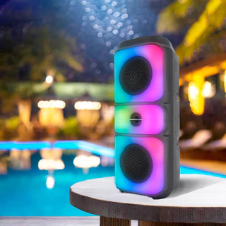 Caixa de Som Bluetooth RGB Potente 30W TWS USB FM Xtrad