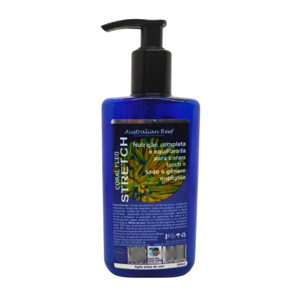 Australian Reef Coral Feed Stretch Nutrição Completa Para Euphyllias - 200ml