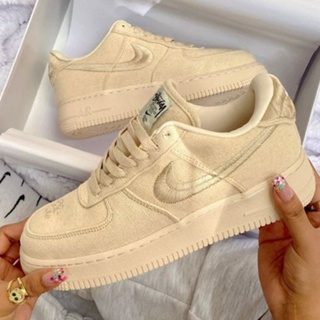 Tênis Nike Air Force Branco e Cinza Feminino Premium