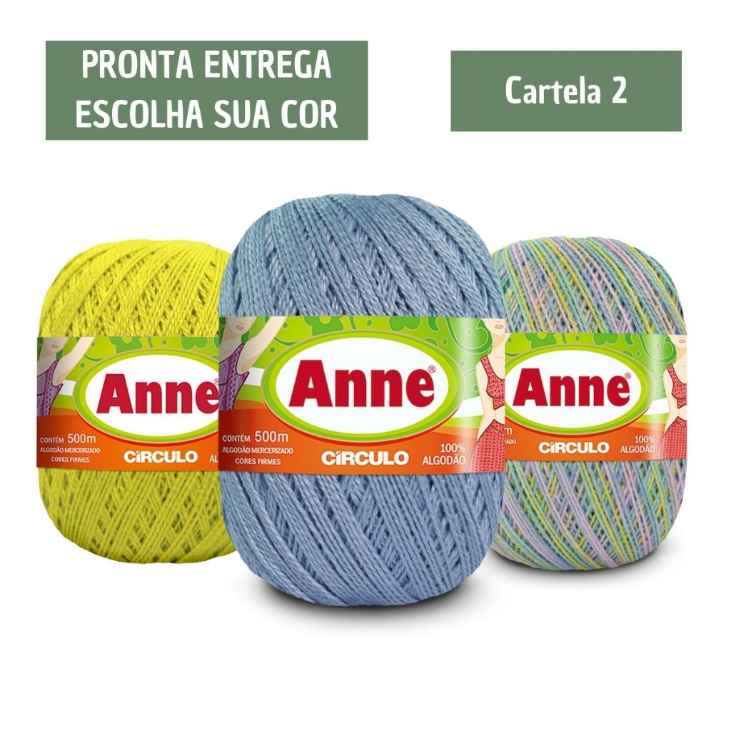 Linha Anne Circulo 500 Metros - CARTELA Nº2 | Shopee Brasil