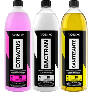 Sistema VSC Vonixx Extractus Bactran Sanitizante Bactericida para Limpeza de Estofados