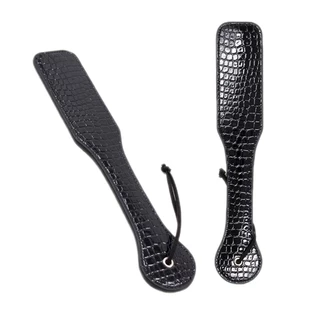 Chibata Palmatória Em Couro Textura de pele de crocodilo CBT-05