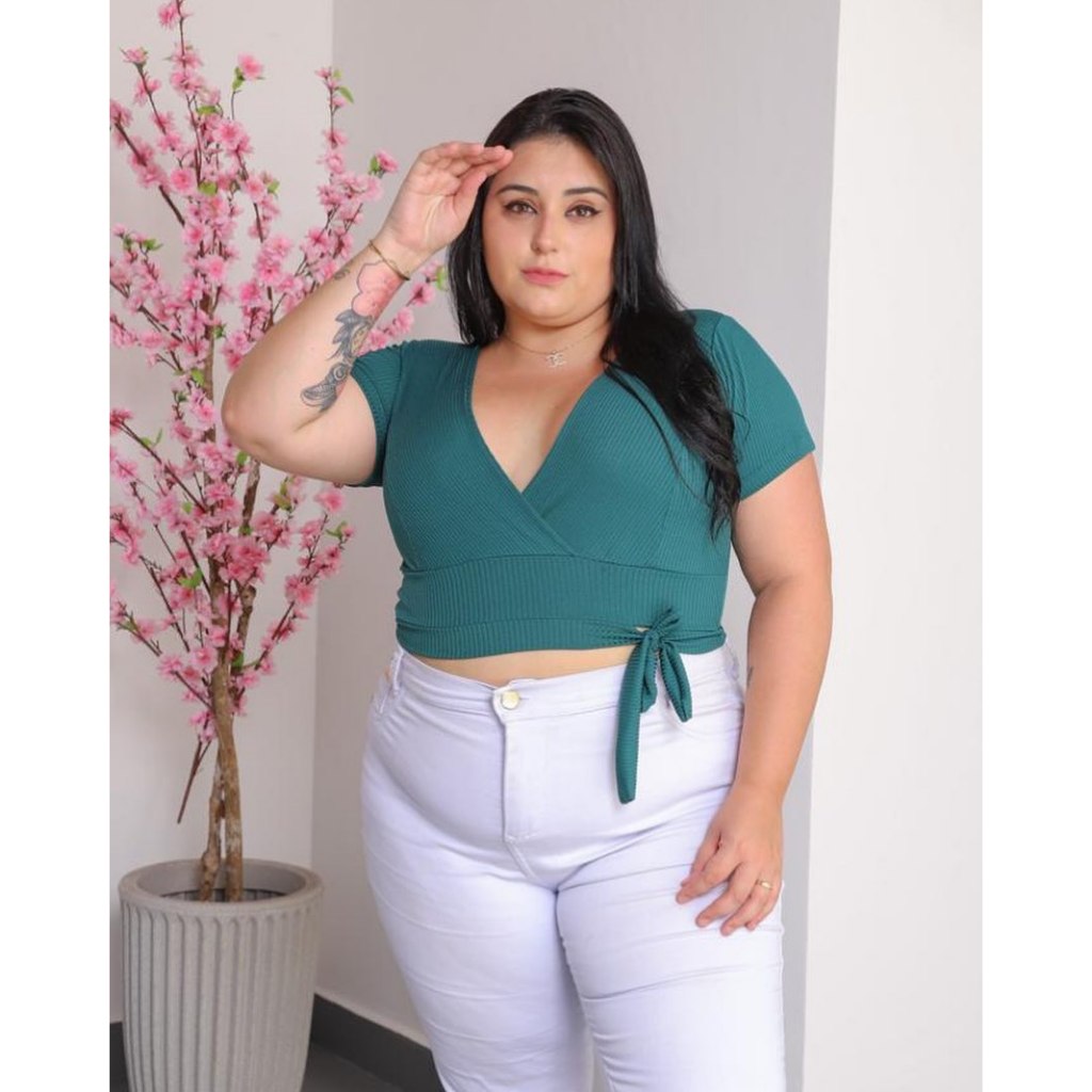 Blusas arrumadas best sale plus size