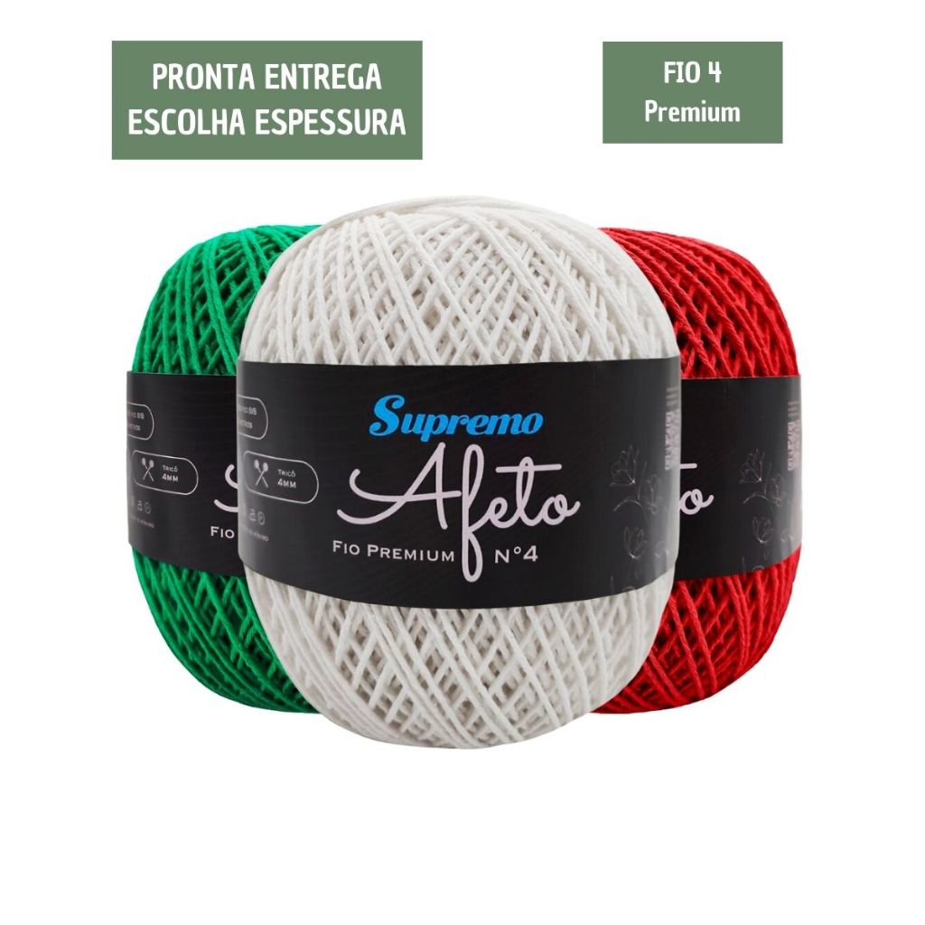 Linha Supremo Afeto Premium FIO 4 360 metros (Similar Linha Ecotrama ...