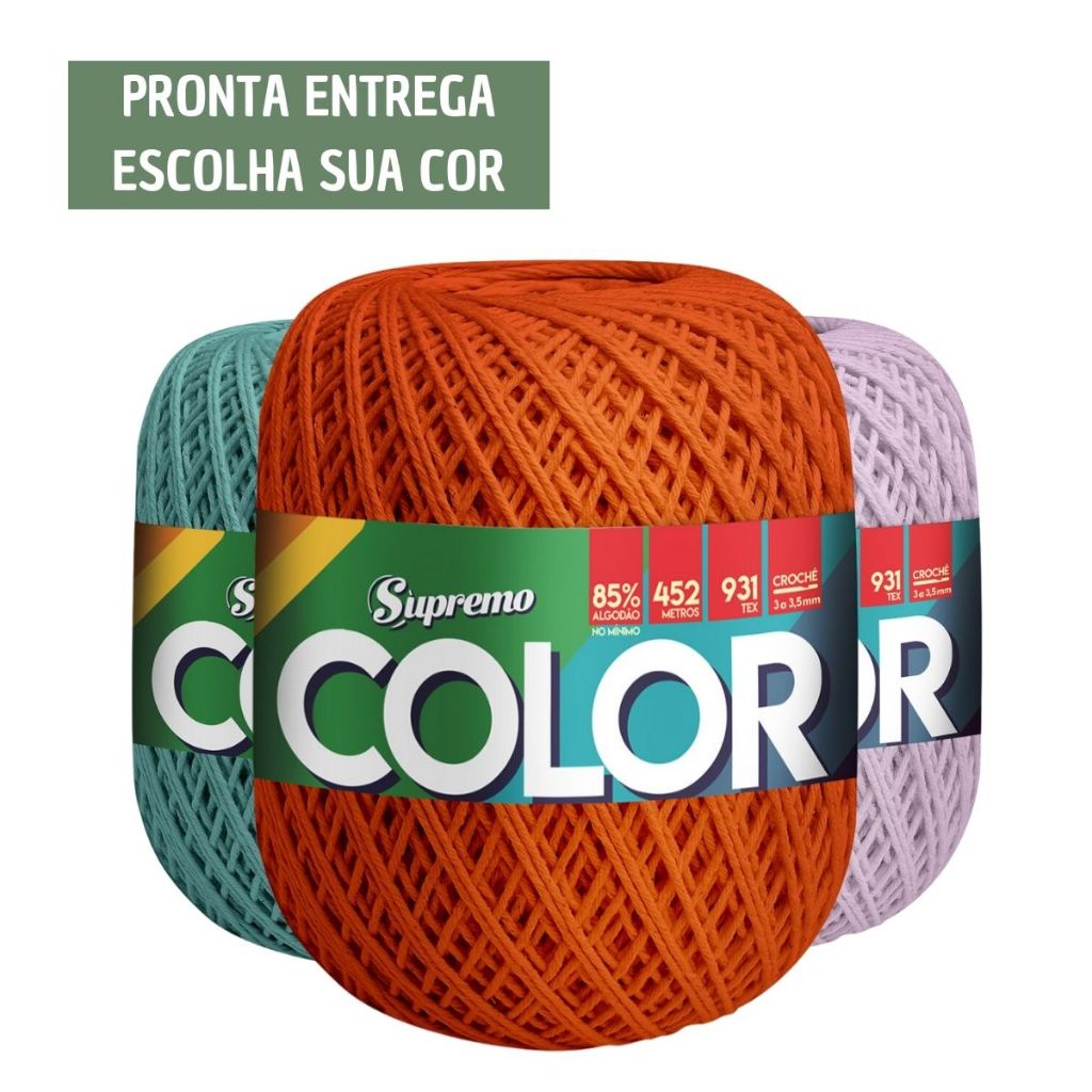 Barbante Supremo Color 400 Gramas / 452 Metros