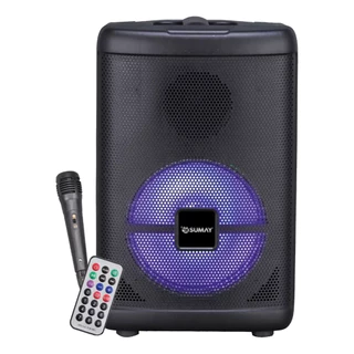 Caixa de som amplificada Sumay SM-CAP27 Gedi Black