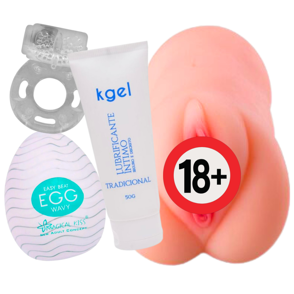 Kit: Masturbador Masculino Realista Vagina + Lubrificante LOVE LUB + Ovo  masturbador masculino + Anel peniano retardante Punheta Ejaculação precoce  Prazer Homem Sexshop | Shopee Brasil