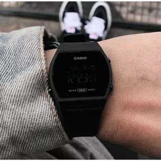 Relógio Digital Cassio feminino Masculino Standard Rose Gold, Preto Prata LW-204 Vintage, Retrô elegante