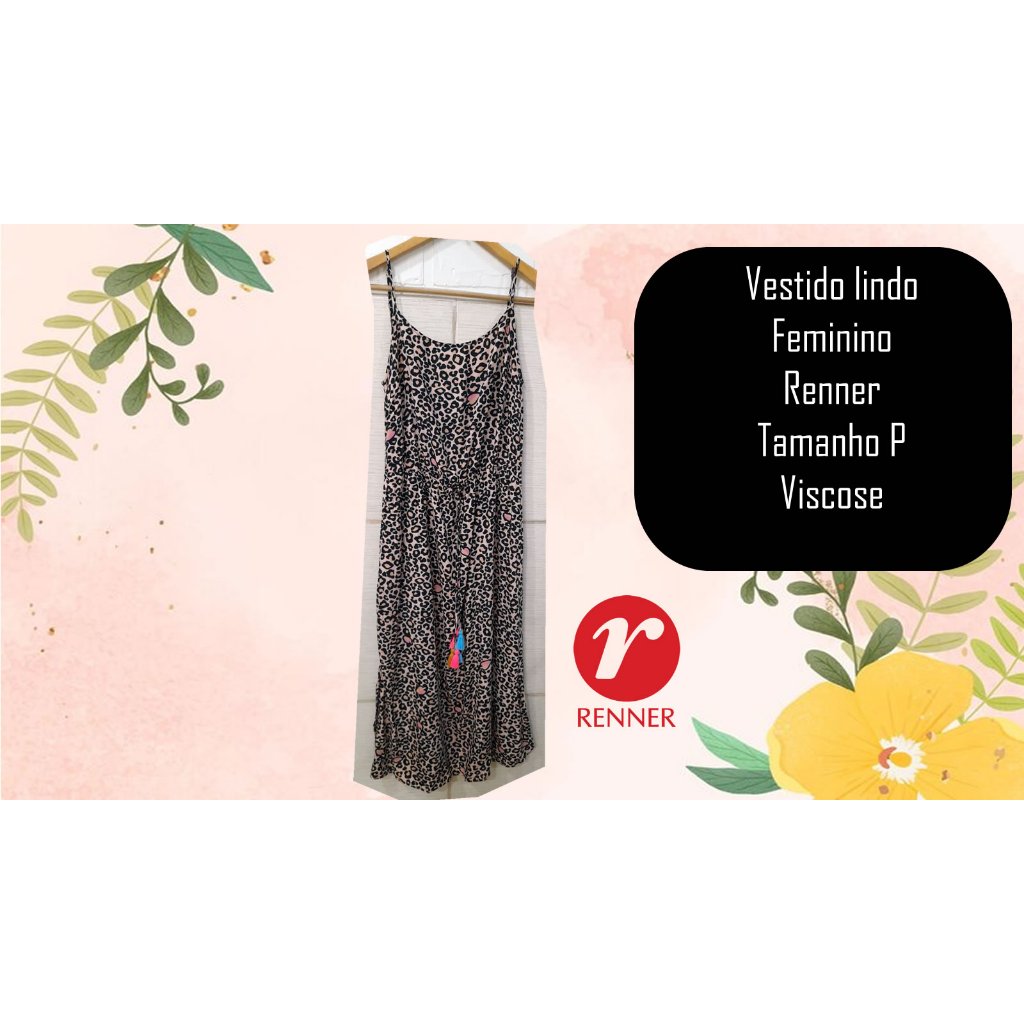 Vestido 2024 feminino renner