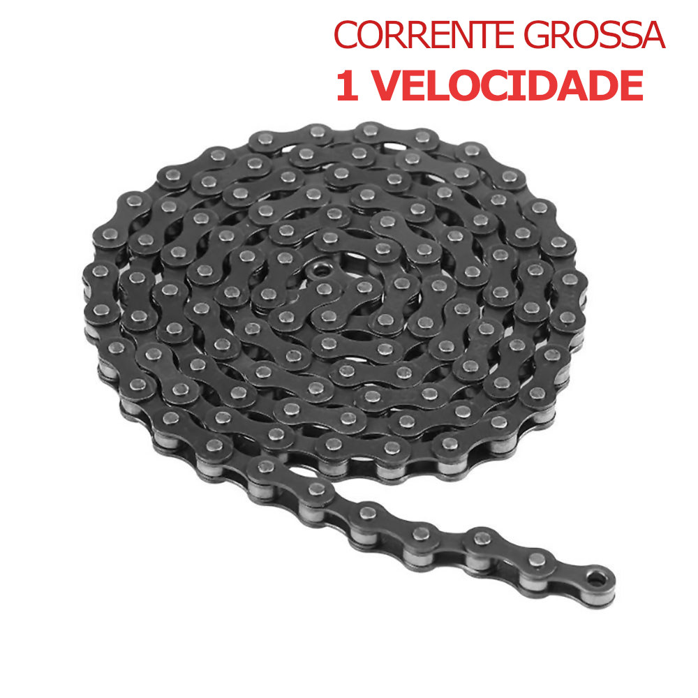 Catena Bici Superleón 1/2x1/8 114L Per BMX E Pista, Velocità Singola Con Master Link Incluso