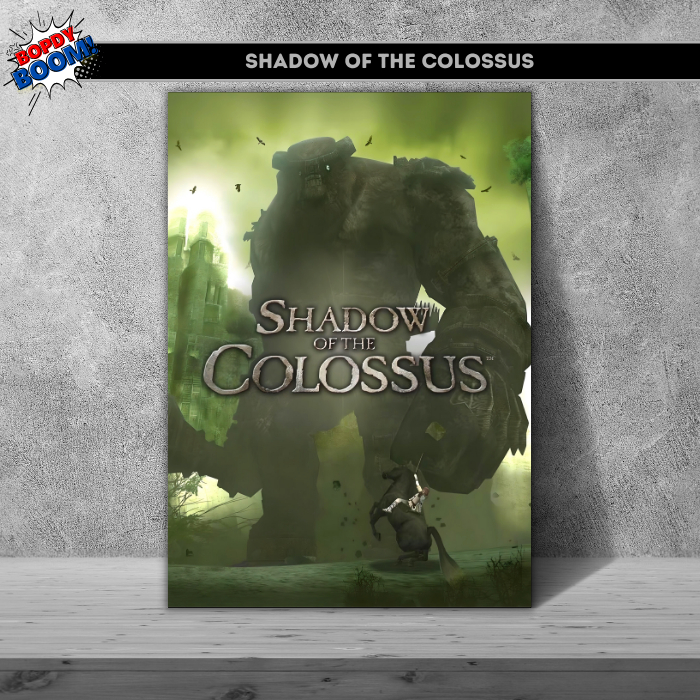 Shadow of the Colossus Placa decorativa mdf quadro decoração presente Jogos / Games / Setup Gamer