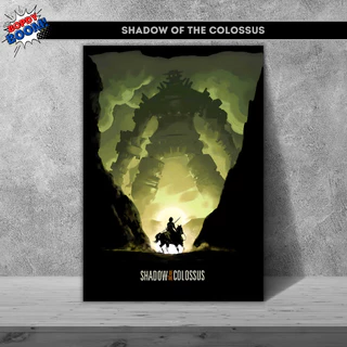Shadow of the Colossus Placa decorativa mdf quadro decoraçãopresente Jogos / Games / Setup Gamer