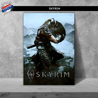 Skyrim Placa decorativa mdf quadro decoração parede presente Jogos / Games / Setup Gamer