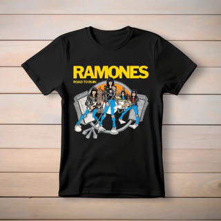 Camisa-Camiseta Ramones Banda de Rock Joey T-shirt Blusa unissex Adulto e infantil 100% Algodão Dtf