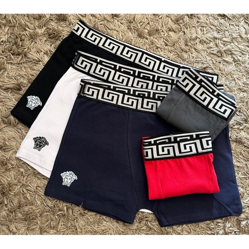 Kit 3 cueca boxer algodão
