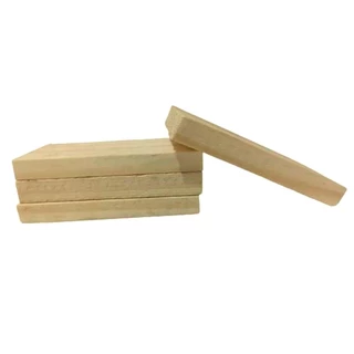 kit 40 retalhos madeira pinus 10x5cm artesanato